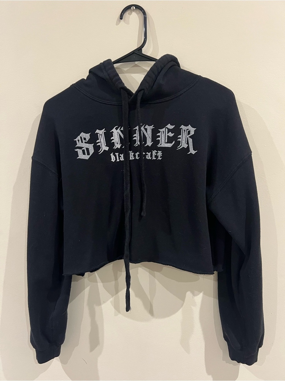 BlackCraft Cult “sinner” Crop Hoodie